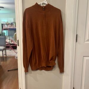 Jos. A. Bank Brown Zip Up Sweater